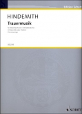Hindemith - Trauermusik for Viola and Piano (SCHOTT)