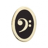 Bass Clef Pin - Oval