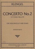 Concerto No. 2 in D minor, Op. 20 for Cello and Piano