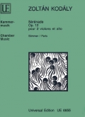 Kodaly - Serenade Op. 12, for 2 Violins and Viola (UE)