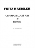 Chanson Louis Xiii And Pavane