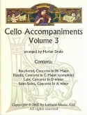 Cello Accompaniments - Vol. 3