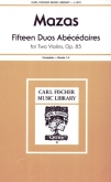 Fifteen Duos Abécédaires, Op. 85