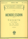 Mendelssohn - Violin Concerto in E minor, Op. 64 (SCHIR)