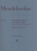 Variations, Op. 17 and Other Pieces for Piano and Violoncello