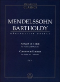 Concerto in E min for Violin and Orchestra (Study Score) URTEXT
