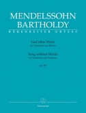 Mendelssohn - Song Without Words Op. 109 (BAR)