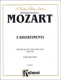 Mozart - 3 Divertimenti for String Quartet (KAL)