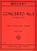 Concerto No.3 en Sol K216