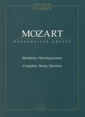 Mozart - The Complete String Quintets - Study Score (BAR)