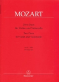 Mozart - Duets, KV 423, 424 for Violin and Cello (BAR)