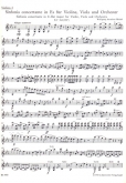 Sinfonia concertante in Es für Violine, Viola und Orchester