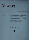 "Wunderkind Sonaten II fur Klavier une Violine K.10-15
