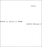 Sonata for Cello and Piano