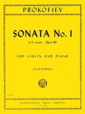 Sonata No. 1 in F Minor Op. 80 for Violin and Piano