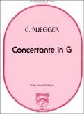 Ruegger - Concertante in G major for Violin and Piano (FISCH)