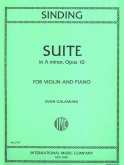 Suite in A- Op. 10 for Violin and Piano