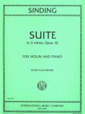 Sinding - Suite in A minor Op. 10 for Violin and Piano (INT)