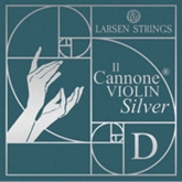 Larsen Il Cannone Silver D Violin String - medium - 4/4