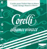 Corelli Alliance Vivace Violin E String, Loop - light - 4/4