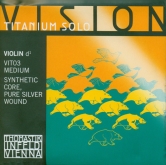 Vision Titanium Solo Violin Silver D String - medium - 4/4
