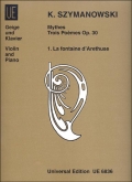 Fontane, Op. 30 No. 1 (Myth 1) for Violin and Piano