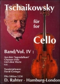 Tchaikovsky For Cello Volume 4