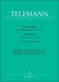 Telemann - 6 Sonatas for 2 Violins Op. 2, Vol. 1 (BAR)