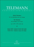 Telemann - 6 Sonatas for 2 Violins Op. 2, Vol. 2 (BAR)