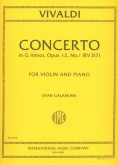 Concerto in G-, Op. 12 No. 1