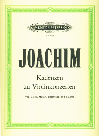 Cadenzas to Concertos (Viotti/Mozart/Beethoven/Brahms)