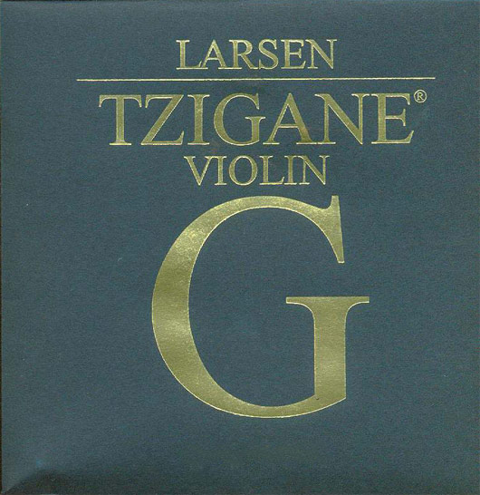 Larsen Tzigane Violin String, Silver G , medium 4/4