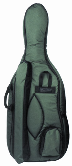 Mooradian Deluxe Cello Case - Backpack Straps - Green