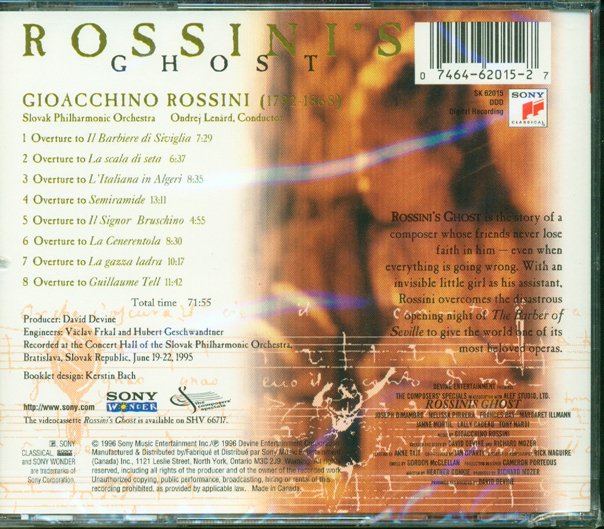 Ghost　Rossini's　CD